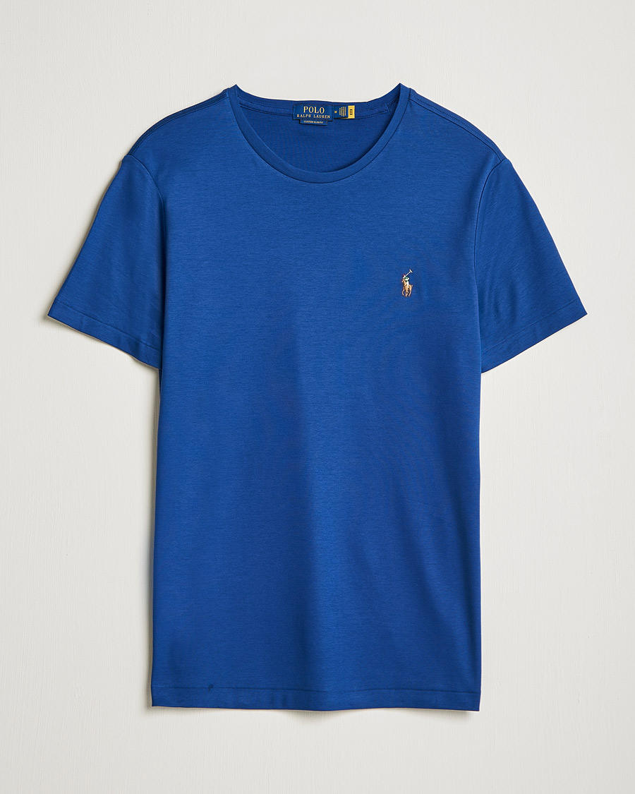 Heren | T-shirts | Polo Ralph Lauren | Luxury Pima Cotton Crew Neck Tee Harrison Blue