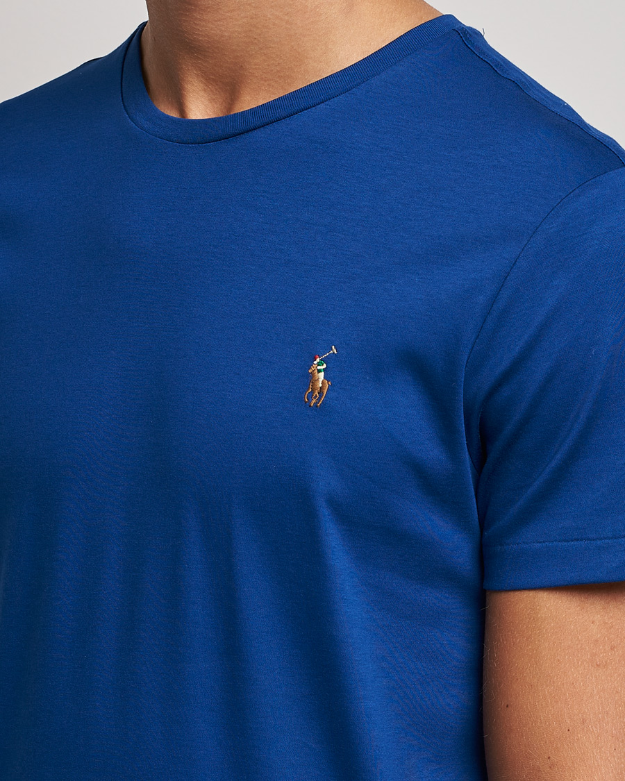 Heren | T-shirts | Polo Ralph Lauren | Luxury Pima Cotton Crew Neck Tee Harrison Blue