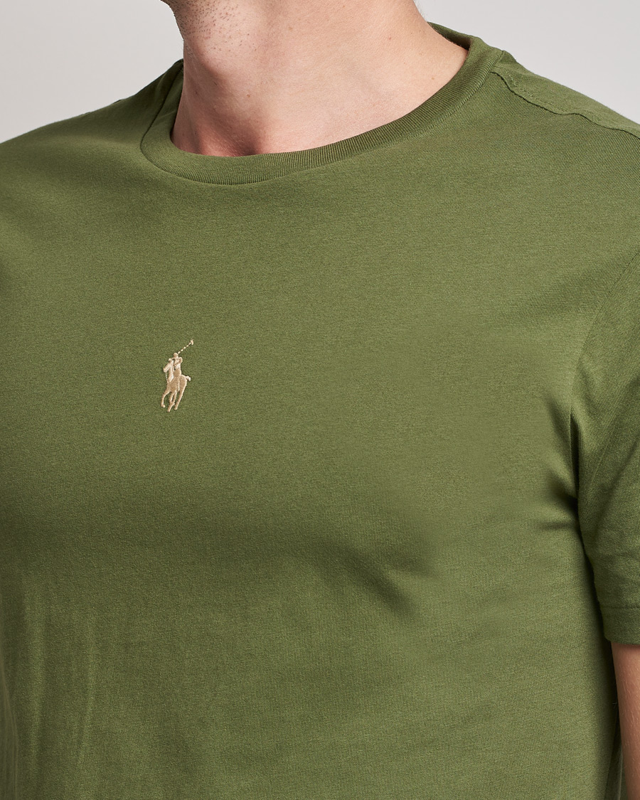 Heren | T-shirts | Polo Ralph Lauren | Center Logo Crew Neck Tee Army Olive