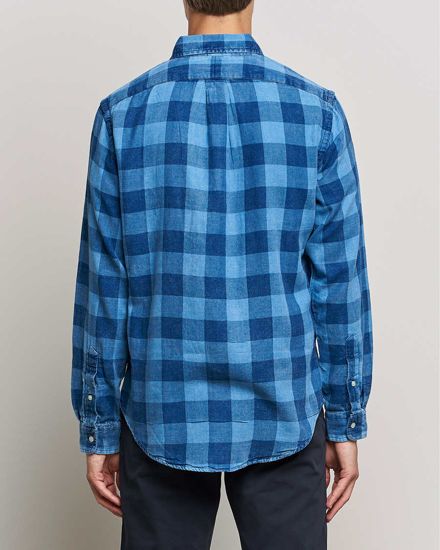 Heren | Overhemden | Polo Ralph Lauren | Custom Fit Double Faced Checked Shirt Blue/Black