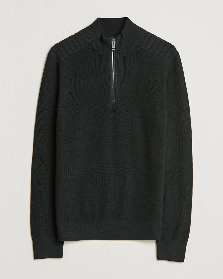Homme | Pulls Et Tricots | RLX Ralph Lauren | Merino Half Zip Sweater Black