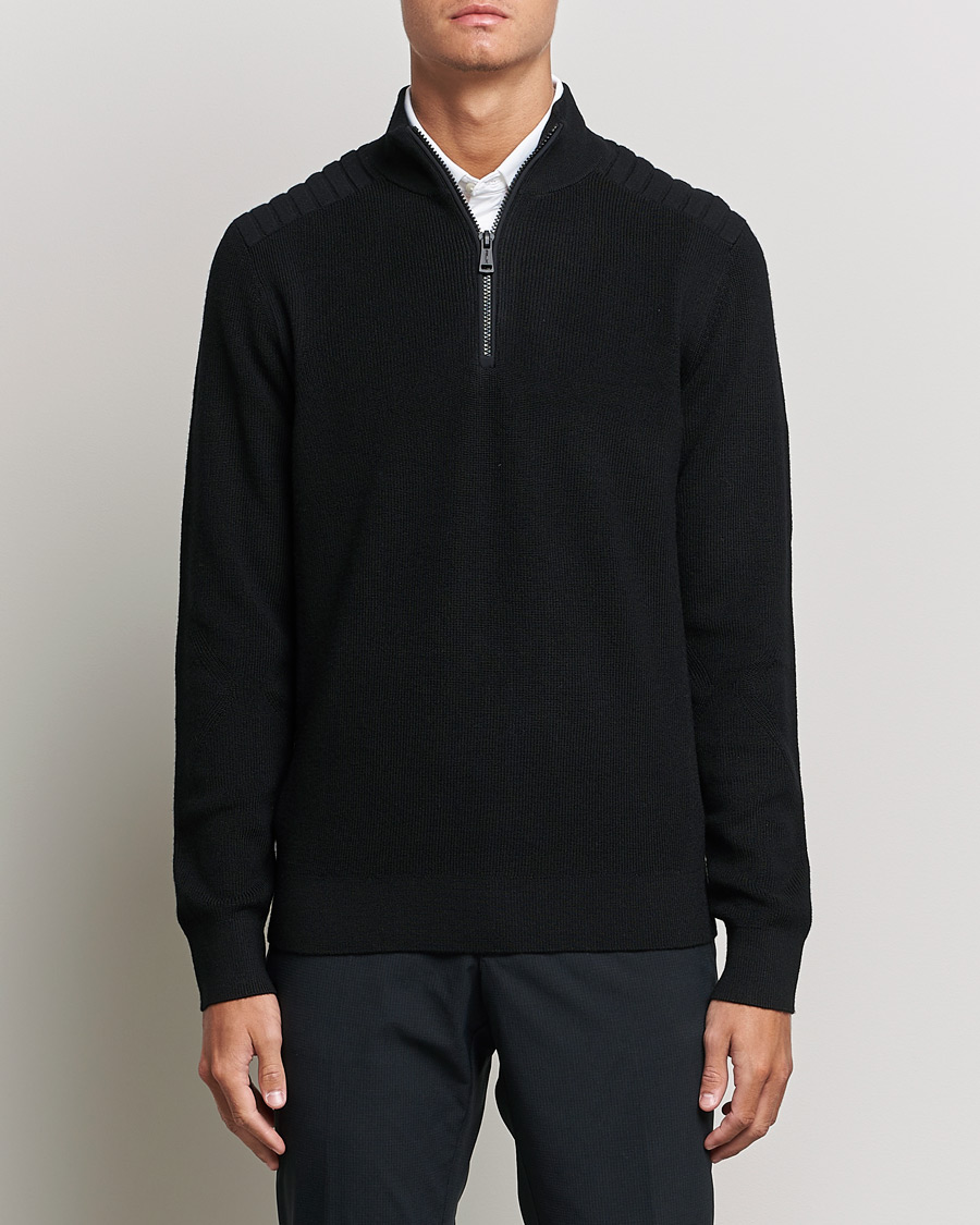 Homme | Pulls Et Tricots | RLX Ralph Lauren | Merino Half Zip Sweater Black