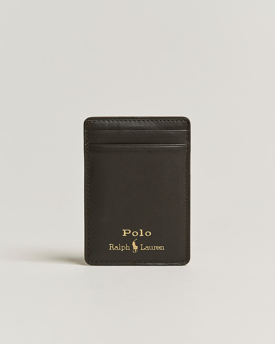 Homme | Polo Ralph Lauren Smooth Leather Phone Case Brown | Polo Ralph Lauren | Smooth Leather Phone Case Brown