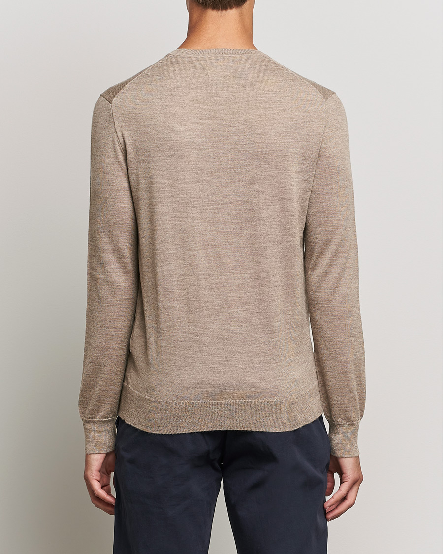Heren | Truien | Polo Ralph Lauren | Merino Crew Neck Pullover Light Walnut Heather