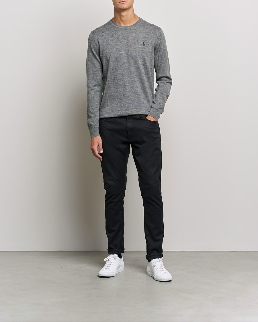 Homme | Pulls Et Tricots | Polo Ralph Lauren | Merino Crew Neck Pullover Fawn Grey Heather