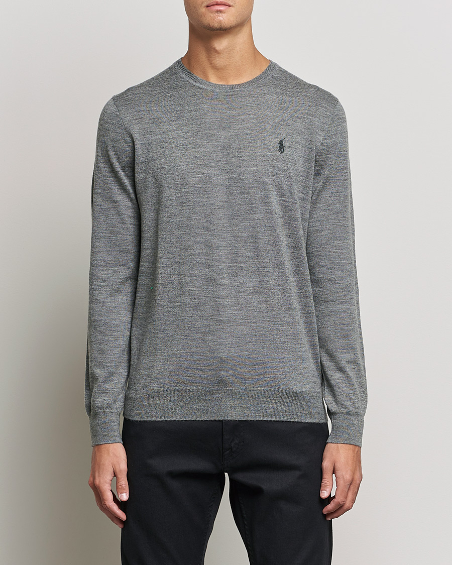 Homme | Pulls Et Tricots | Polo Ralph Lauren | Merino Crew Neck Pullover Fawn Grey Heather