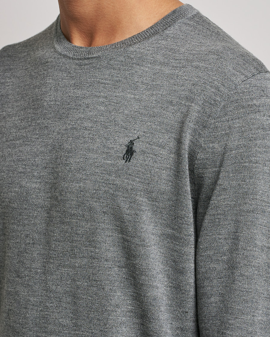 Homme | Pulls Et Tricots | Polo Ralph Lauren | Merino Crew Neck Pullover Fawn Grey Heather