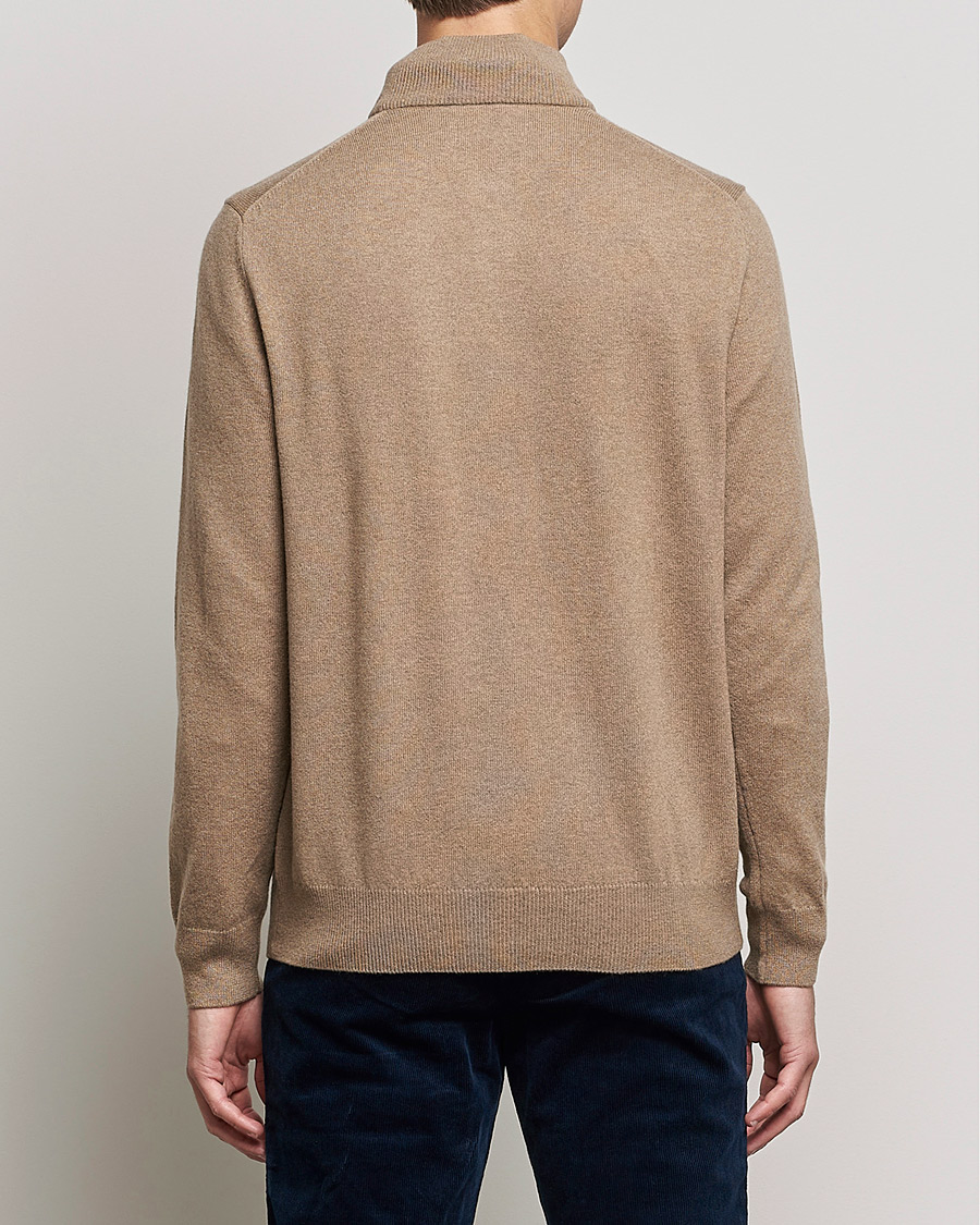 Heren | Truien | Polo Ralph Lauren | Merino Half Zip Sweater Honey Brown Heather