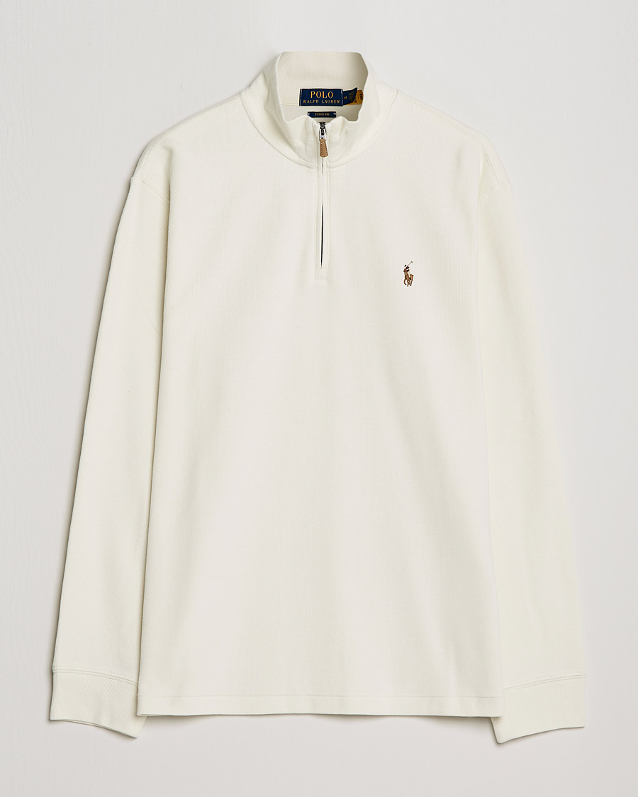 Heren | Truien | Polo Ralph Lauren | Double Knit Jaquard Half Zip Sweater Chic Cream