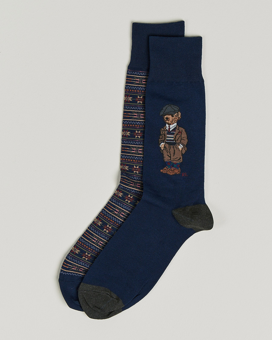Heren | Ondergoed | Polo Ralph Lauren | 2-Pack Bear Fairisle Socks Multi