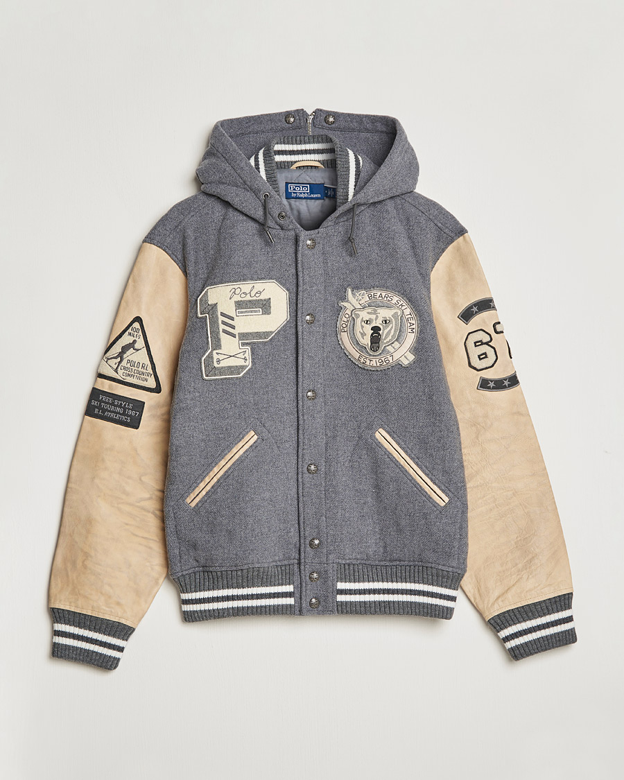 Homme | Manteaux Et Vestes | Polo Ralph Lauren | Ski Varsity Lined Bomber Jacket Grey Heather