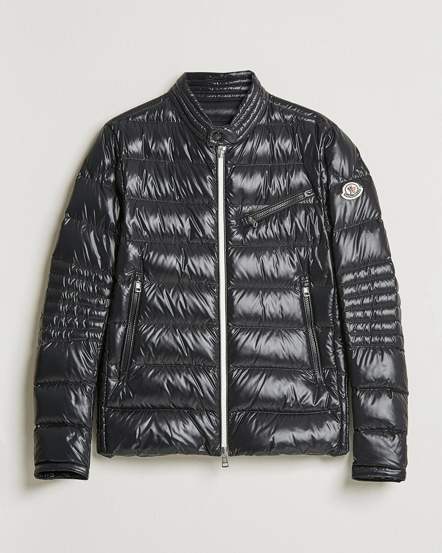 Homme | Manteaux Et Vestes | Moncler | Berriat Biker Down Jacket Black