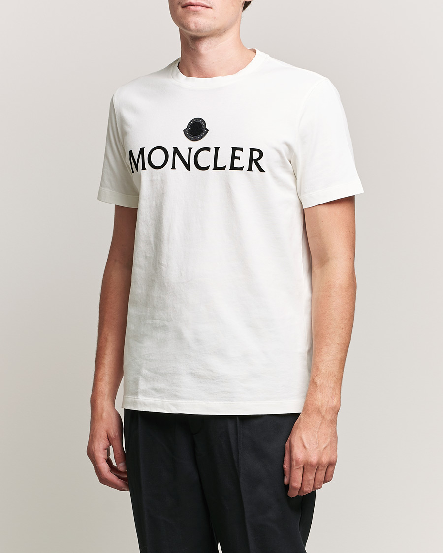 Heren | T-shirts | Moncler | Lettering T-Shirt White