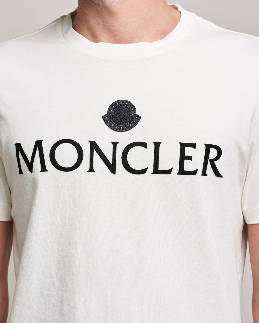 Heren | T-shirts | Moncler | Lettering T-Shirt White