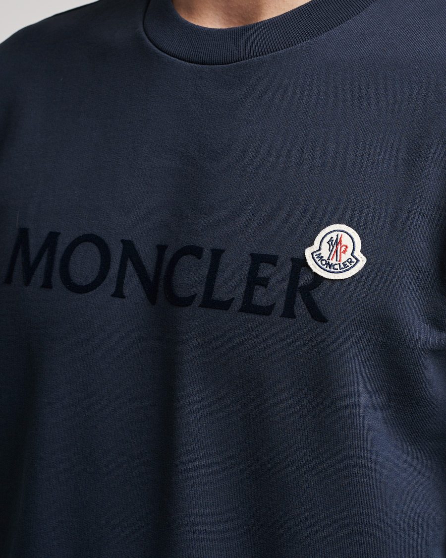 Homme | Pulls Et Tricots | Moncler | Logo Patch Sweatshirt Navy