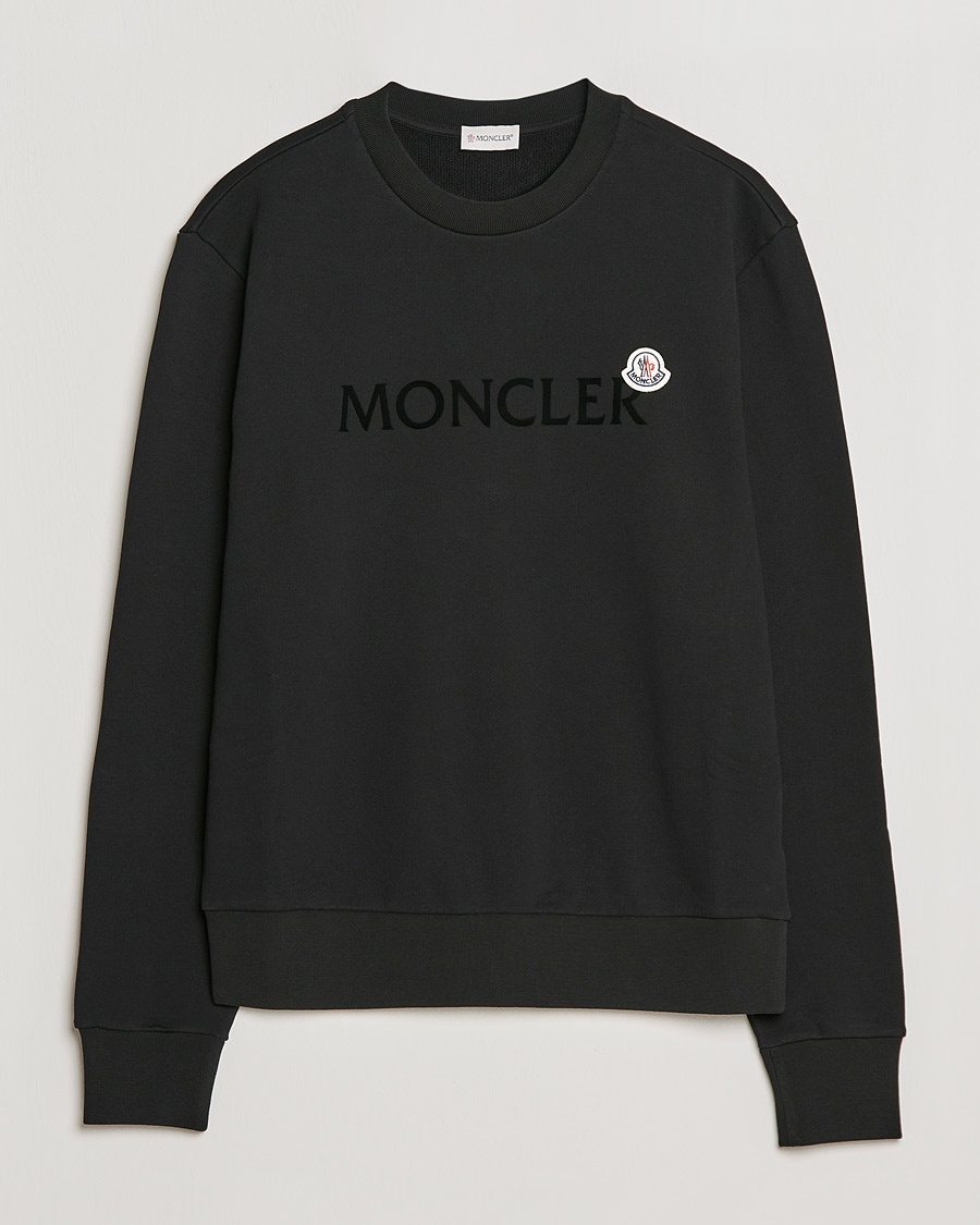Homme | Pulls Et Tricots | Moncler | Logo Patch Sweatshirt Black