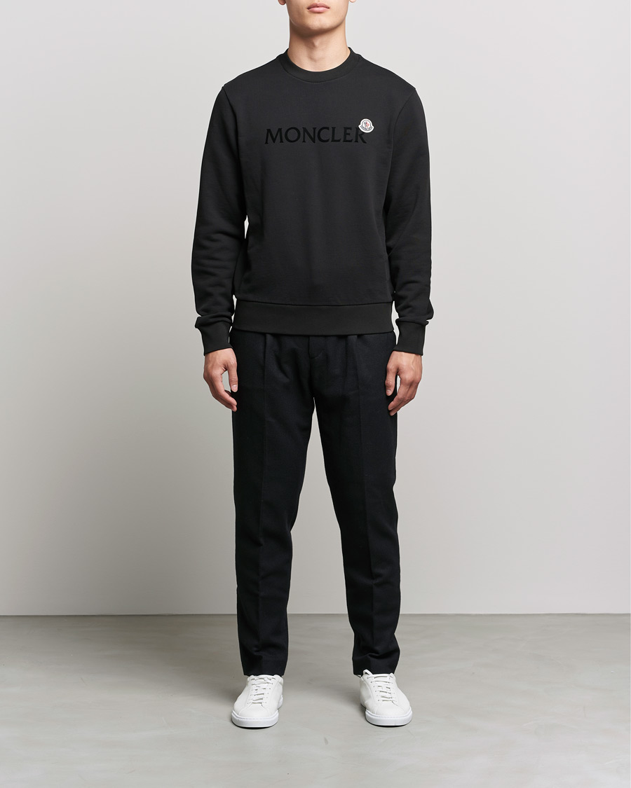 Homme | Pulls Et Tricots | Moncler | Logo Patch Sweatshirt Black