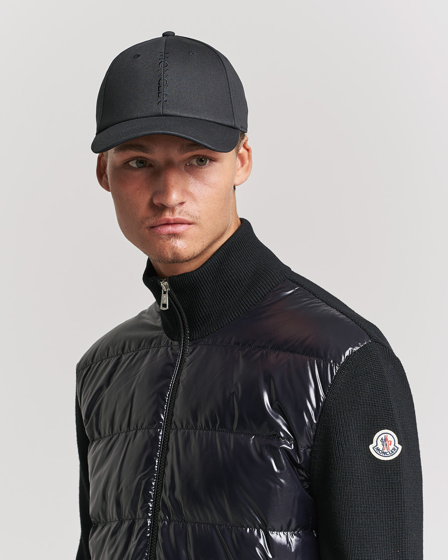 Homme | Moncler Tonal Baseball Cap Black | Moncler | Tonal Baseball Cap Black