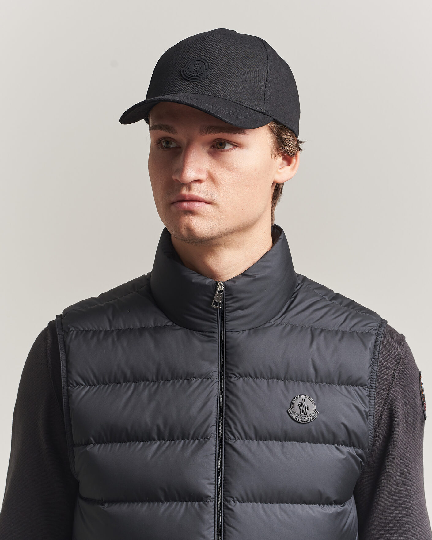 Homme | Bobs Et Casquettes | Moncler | Tonal Logo Cap Black