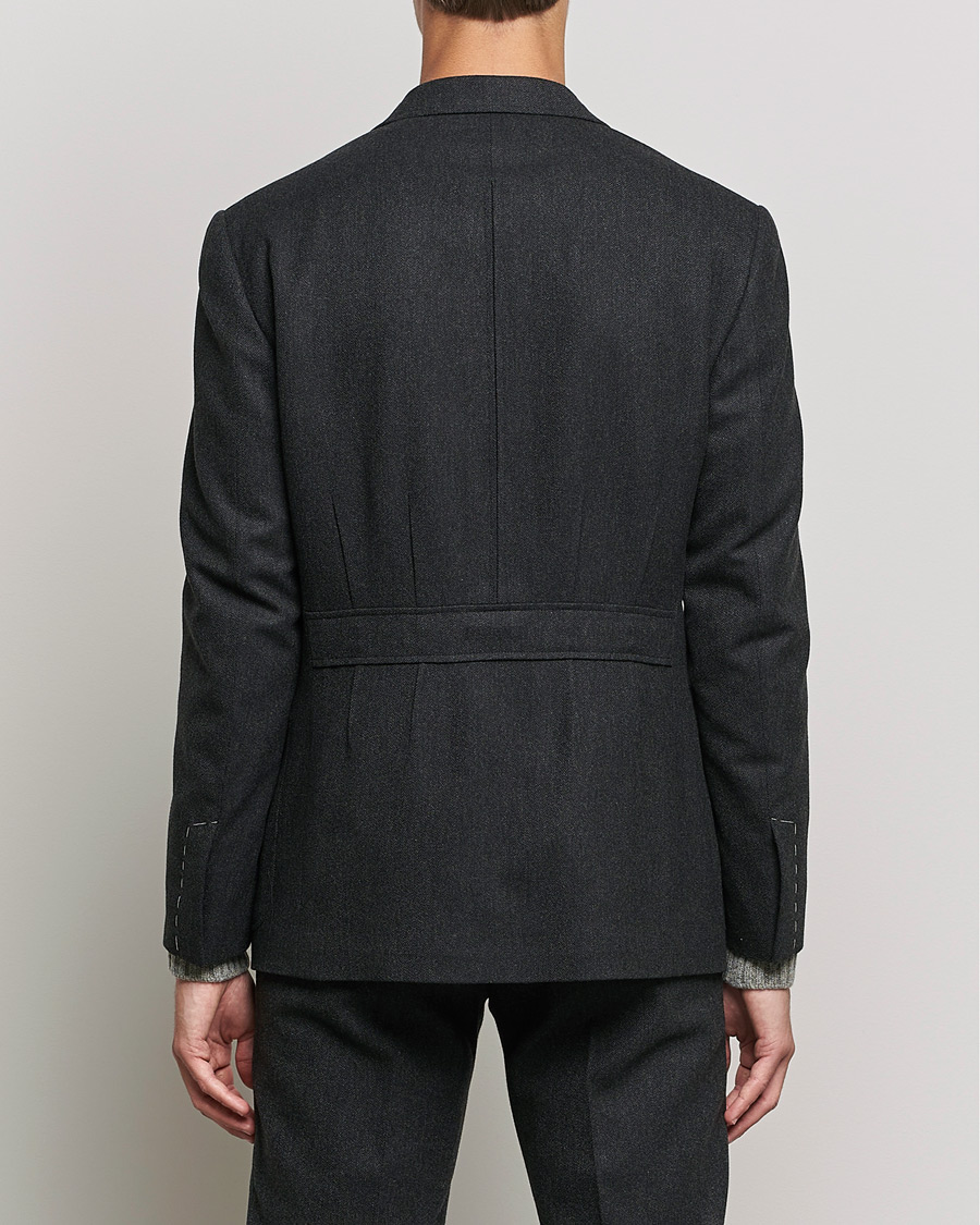 Homme | Blazers | Ralph Lauren Purple Label | Double Breasted Flannel Sportcoat Dark Grey