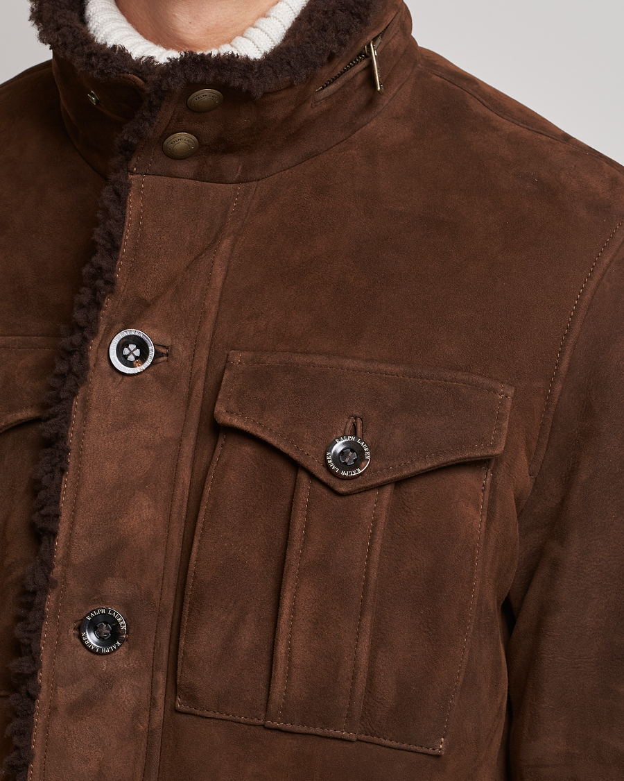 Heren | Jassen | Ralph Lauren Purple Label | Shearling Field Jacket Chestnut