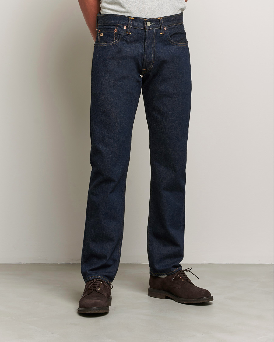 Heren | Jeans | RRL | Slow Straight 5-Pocket Denim Once Washed