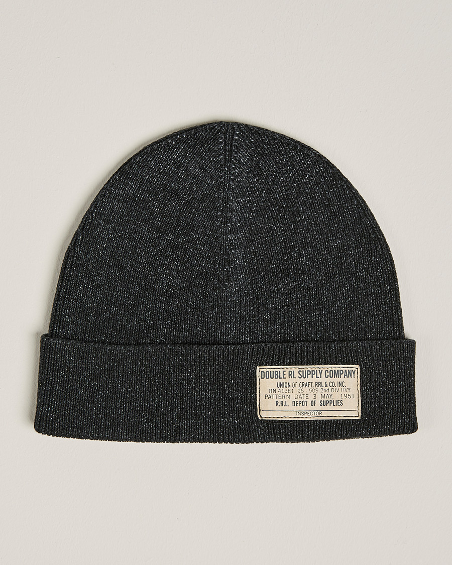 Heren | RRL Watch Cap Black Indigo | RRL | Watch Cap Black Indigo