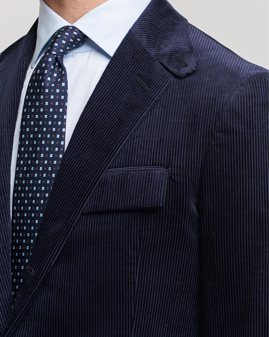 Homme | Blazers | Ralph Lauren Purple Label | Wale Corduroy Blazer Chairman Navy
