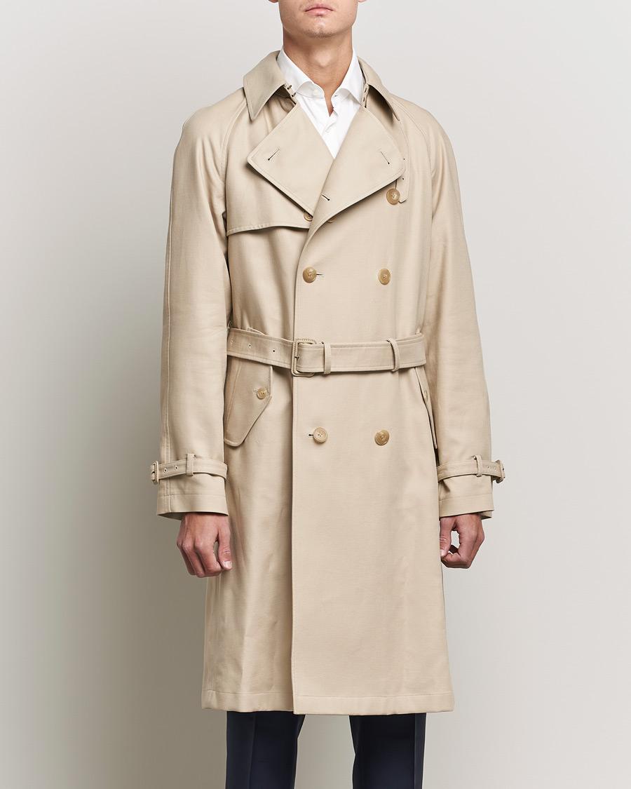 Homme | Manteaux Et Vestes | Ralph Lauren Purple Label | Classic Trench Coat Khaki Stone
