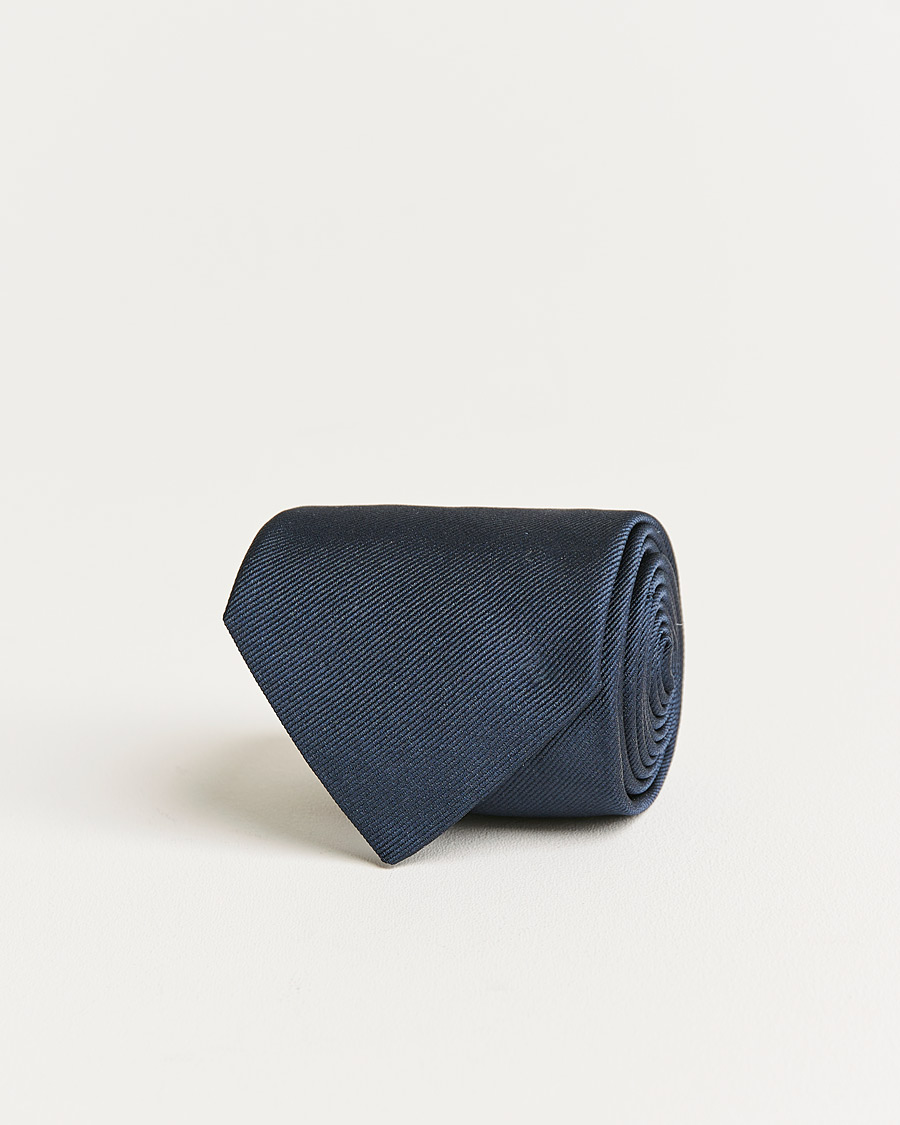 Homme | E. Marinella 3-Fold Norwegian Bandiera Silk Tie Navy | E. Marinella | 3-Fold Norwegian Bandiera Silk Tie Navy