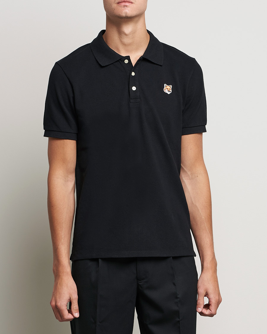Homme | Polos | Maison Kitsuné | Fox Head Polo Black