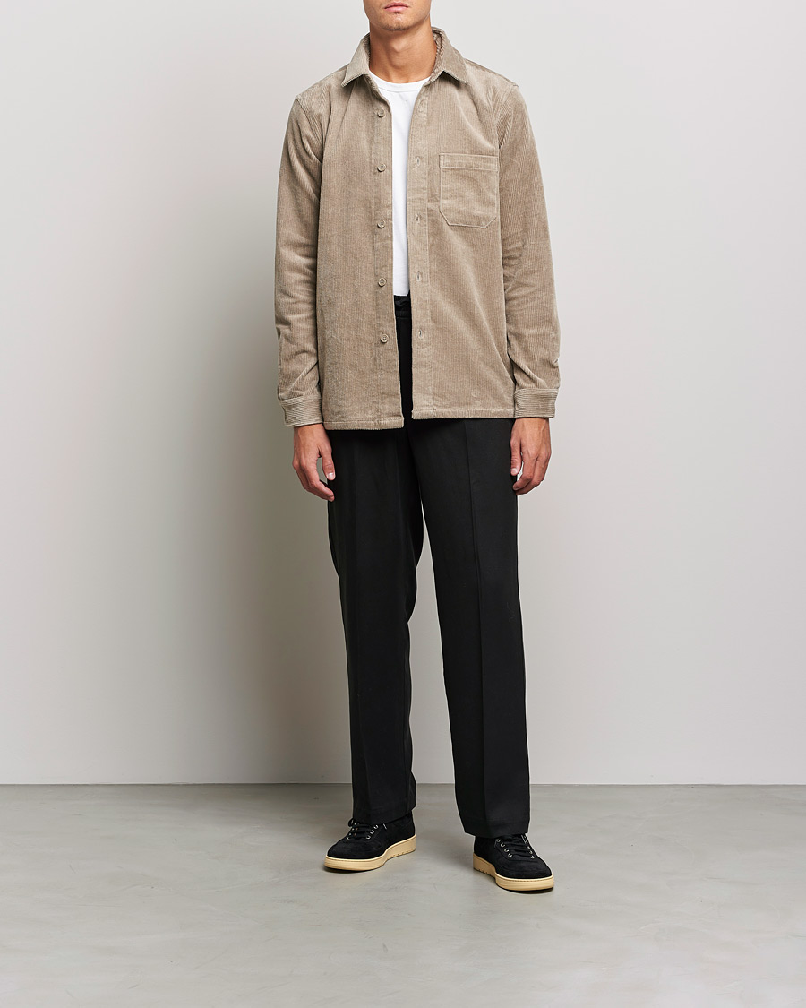 Heren | Overhemden | Samsøe Samsøe | Samsøe & Samsøe Waltones Corduroy Overshirt Winter Twig
