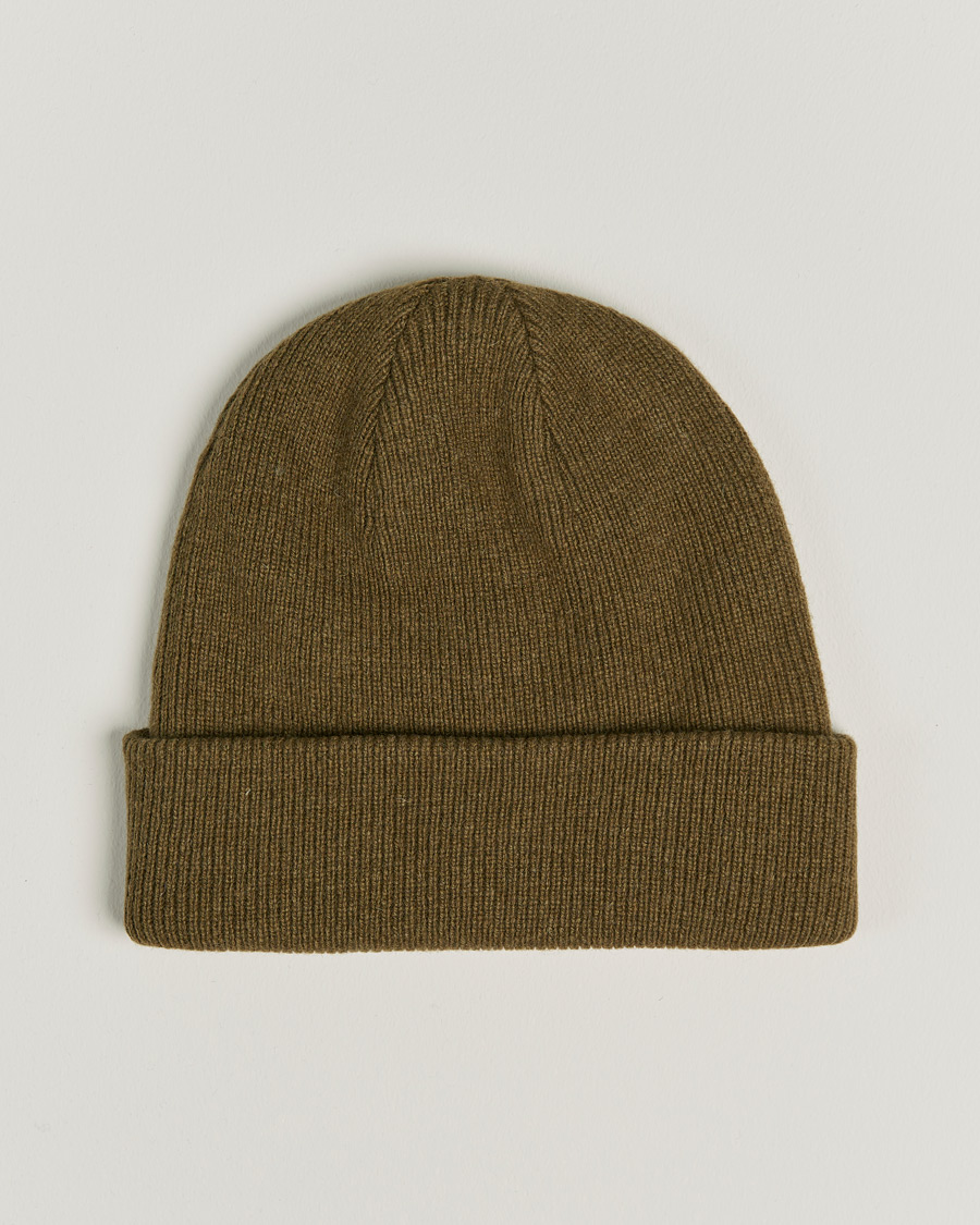 Heren | Samsøe & Samsøe Lambswool Beanie Dark Olive | Samsøe Samsøe | Samsøe & Samsøe Lambswool Beanie Dark Olive