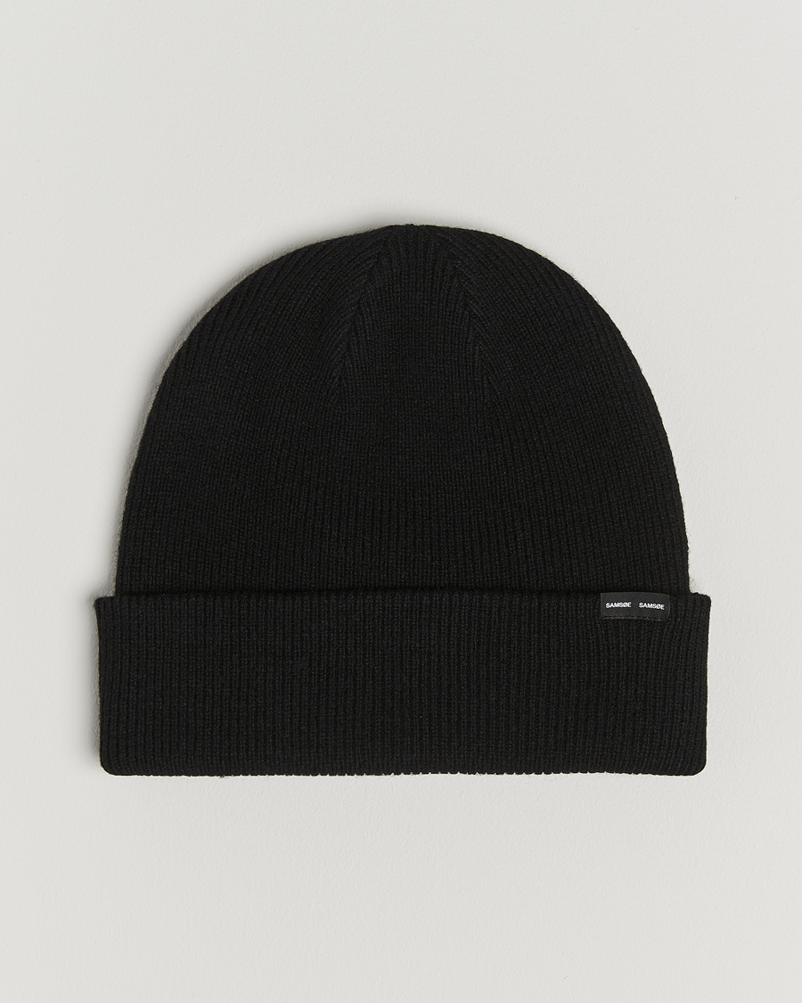 Homme | Samsøe Samsøe The Wool Beanie Black | Samsøe Samsøe | The Wool Beanie Black