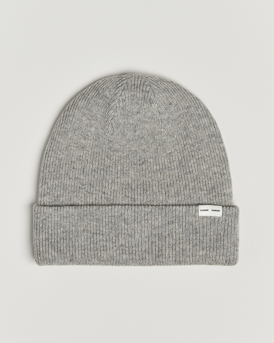 Homme | Samsøe Samsøe The Wool Beanie Grey Melange | Samsøe Samsøe | The Wool Beanie Grey Melange