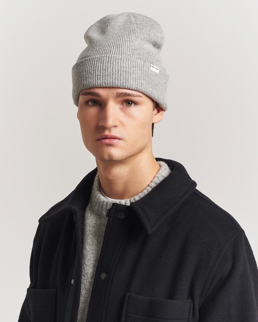 Homme | Samsøe Samsøe The Wool Beanie Grey Melange | Samsøe Samsøe | The Wool Beanie Grey Melange