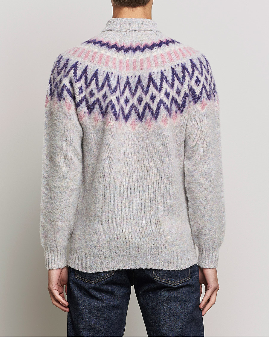 Heren | Truien | Howlin' | Brushed Wool Fair Isle Roll Neck Galaxy