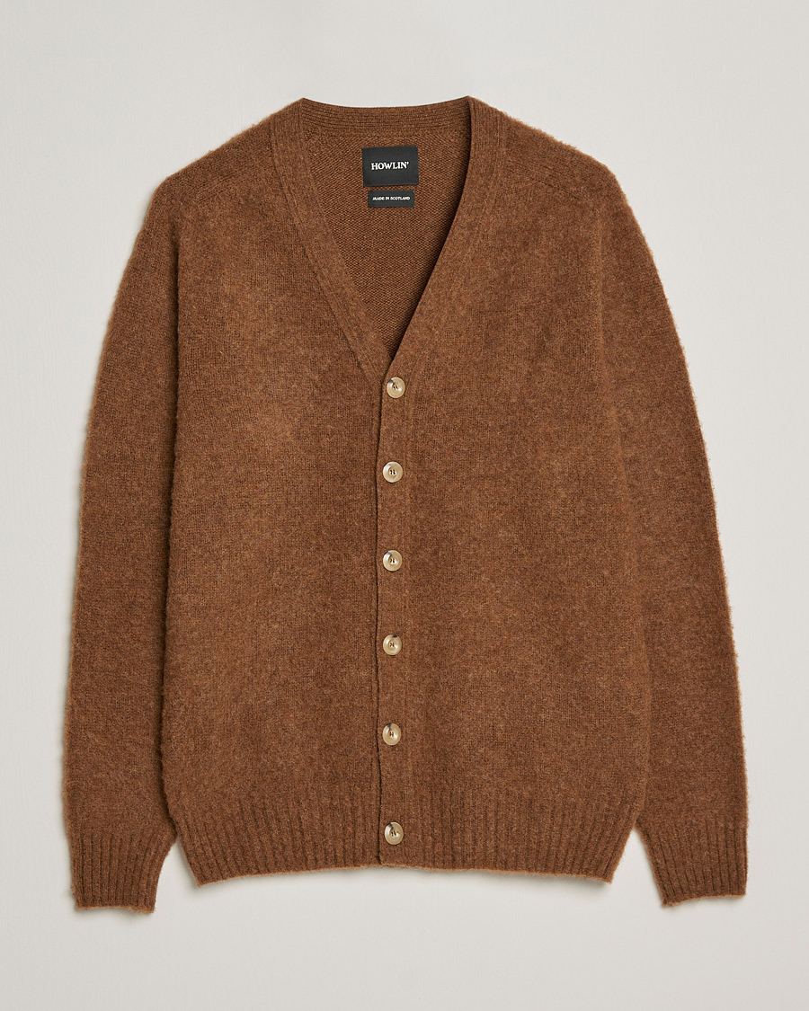 Homme | Pulls Et Tricots | Howlin' | Brushed Wool Cardigan Nuts