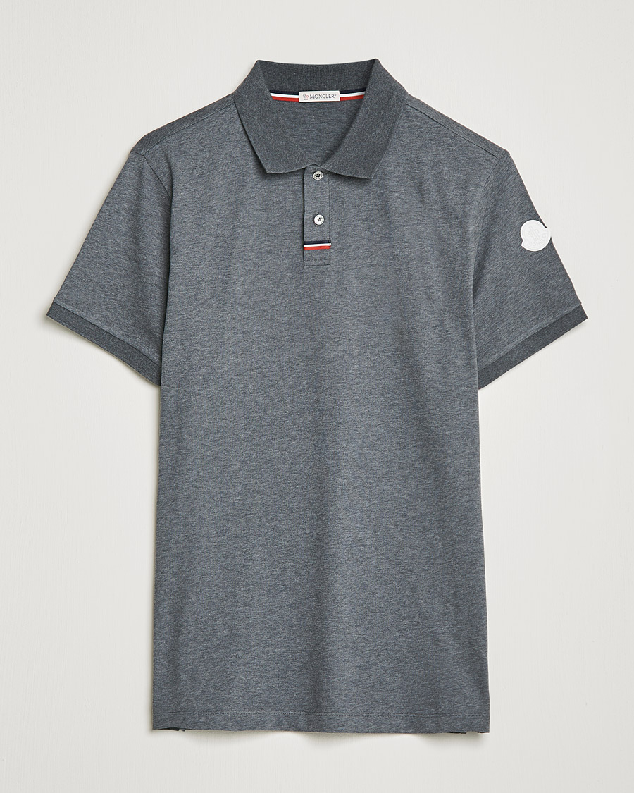 Homme | Polos | Moncler | Tricolore Rib Polo Black