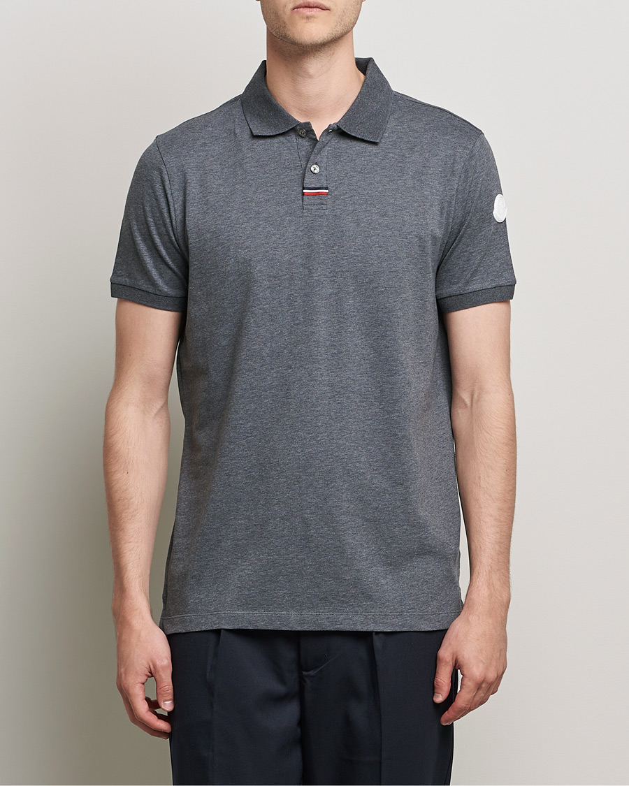 Homme | Polos | Moncler | Tricolore Rib Polo Black
