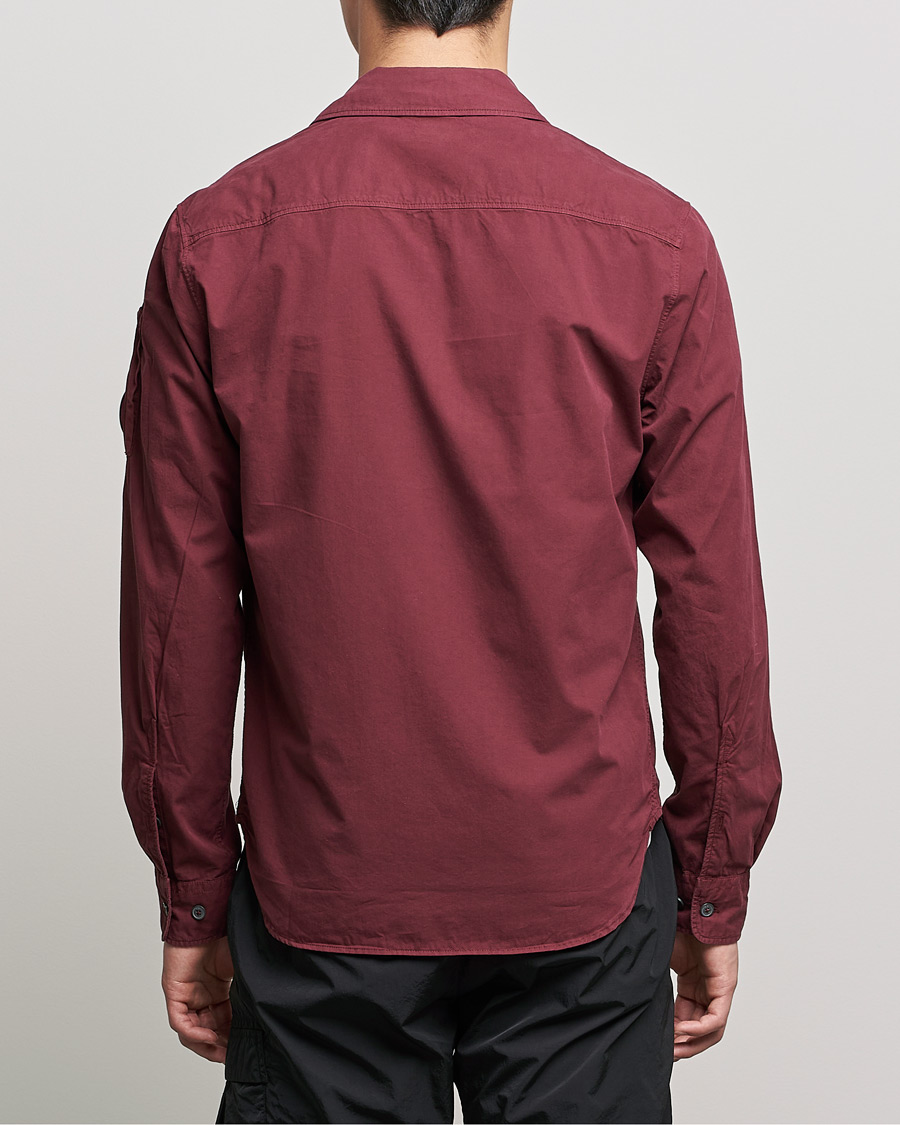 Homme | Chemises | C.P. Company | Garment Dyed Gabardine Overshirt WIne