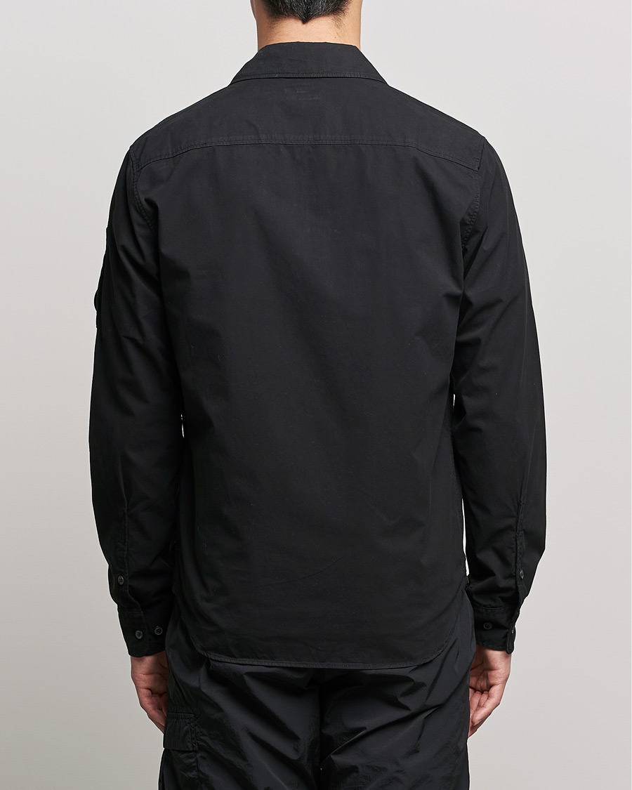 Homme | Chemises | C.P. Company | Garment Dyed Gabardine Overshirt Black