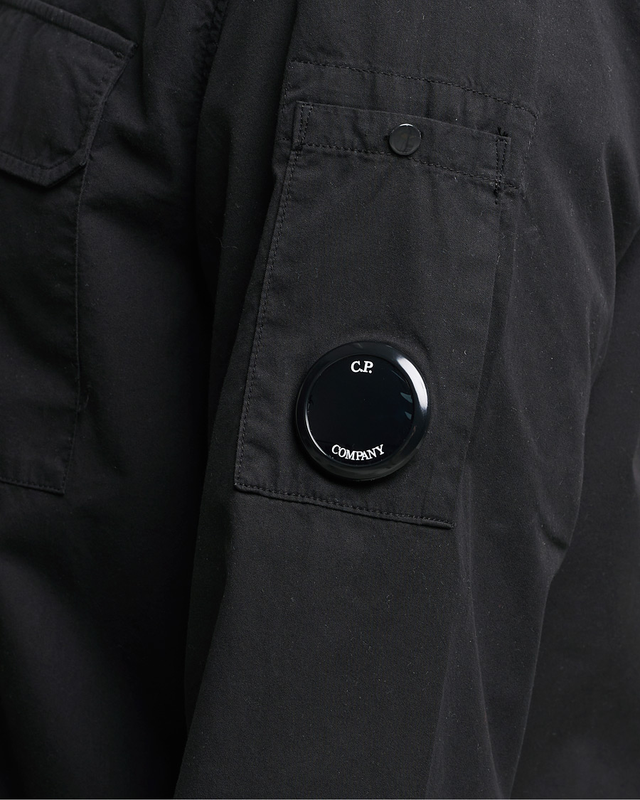 Homme | Chemises | C.P. Company | Garment Dyed Gabardine Overshirt Black