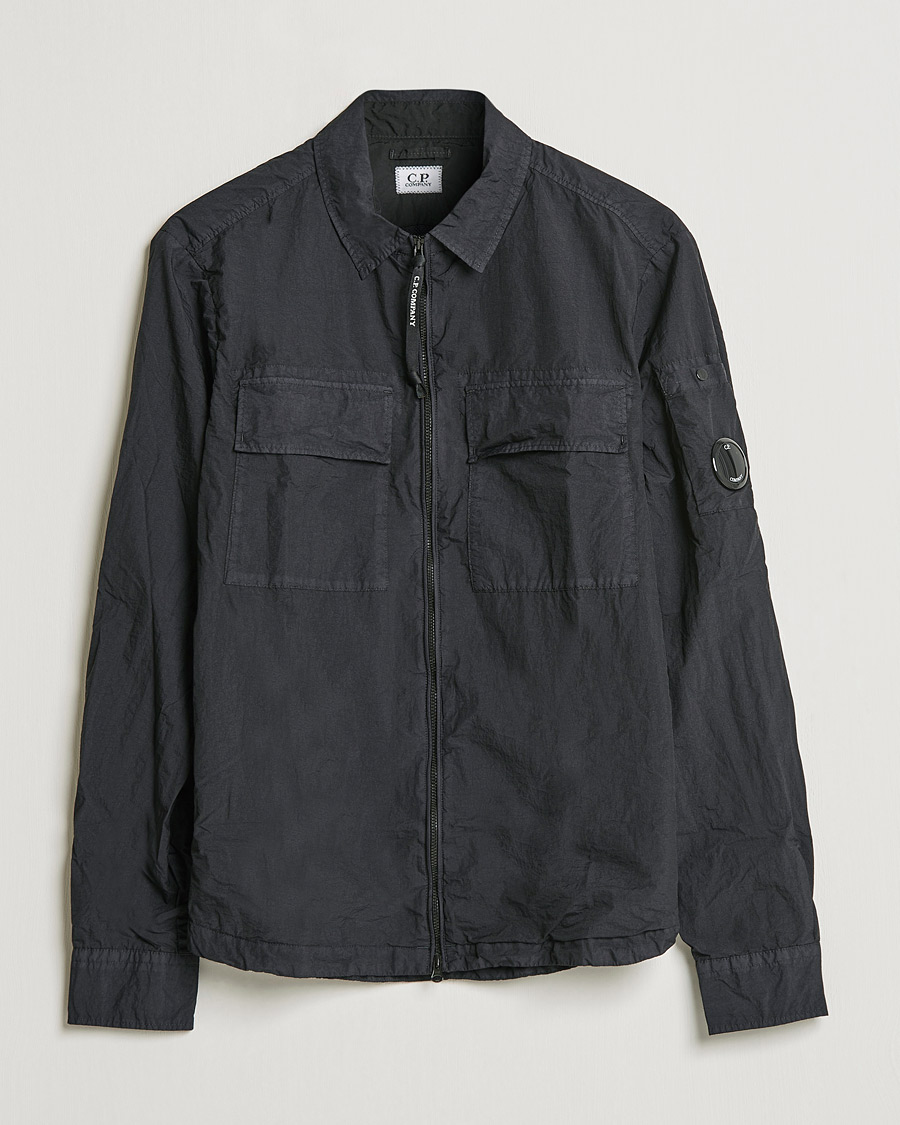 Homme | Chemises | C.P. Company | Taylon L Zip Overshirt Black
