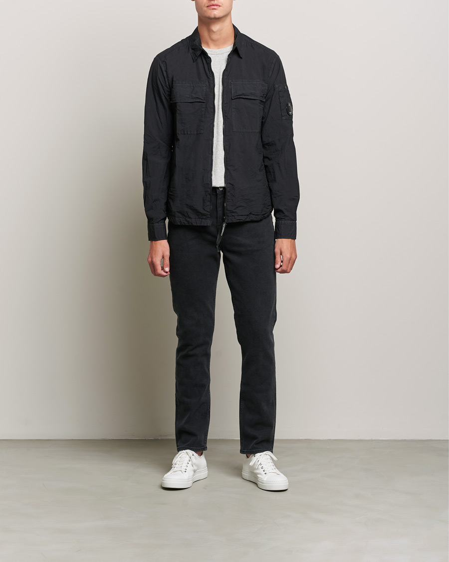 Homme | Chemises | C.P. Company | Taylon L Zip Overshirt Black