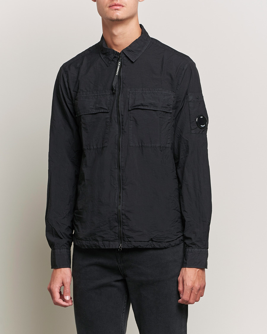 Homme | Chemises | C.P. Company | Taylon L Zip Overshirt Black