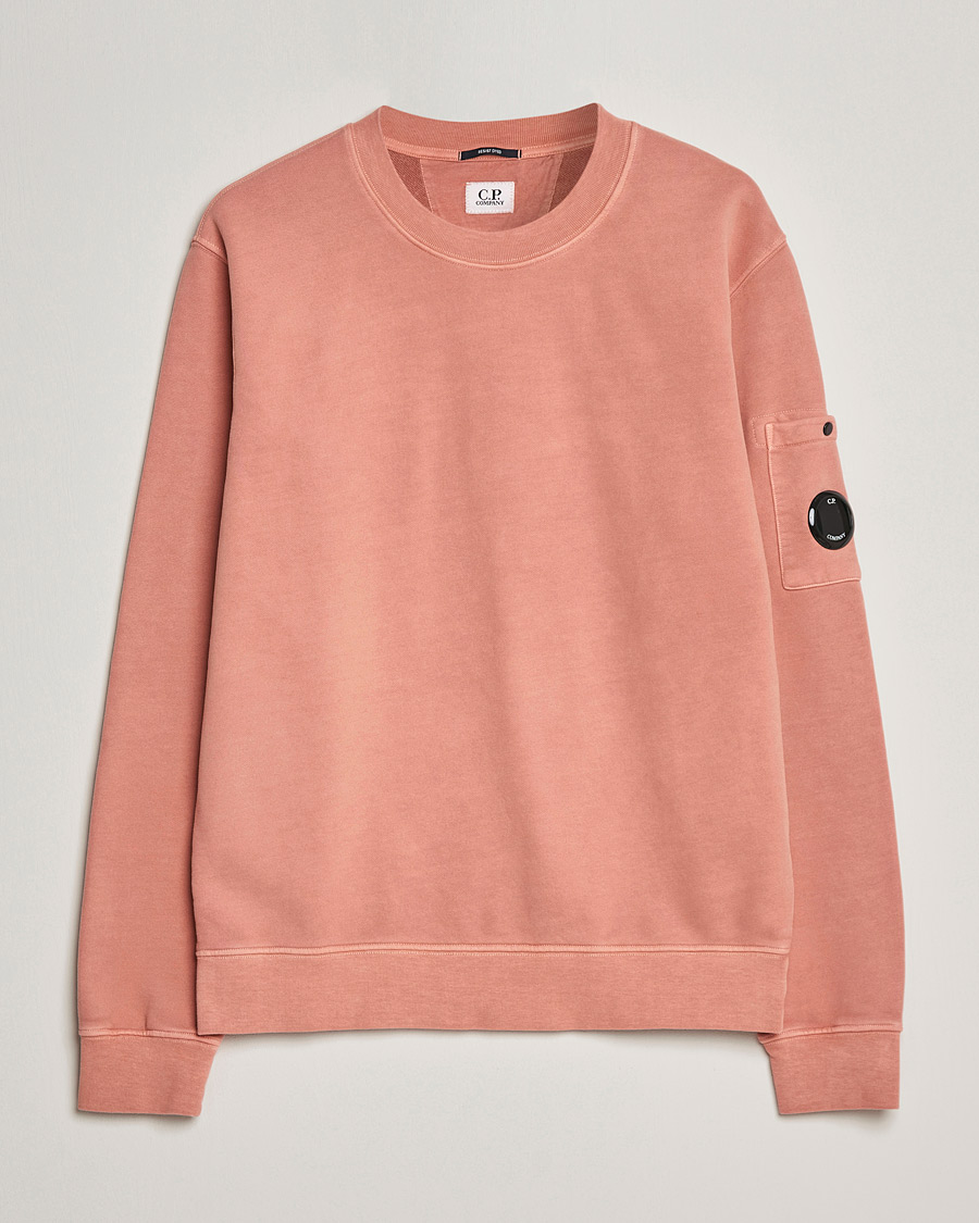 Homme | Pulls Et Tricots | C.P. Company | Brushed Emerized Diagonal Fleece Sweat Peach