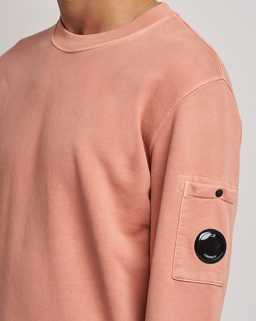 Homme | Pulls Et Tricots | C.P. Company | Brushed Emerized Diagonal Fleece Sweat Peach