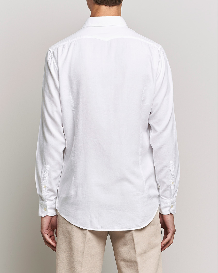 Heren | Overhemden | Massimo Alba | Genova Soft Flannel Shirt White
