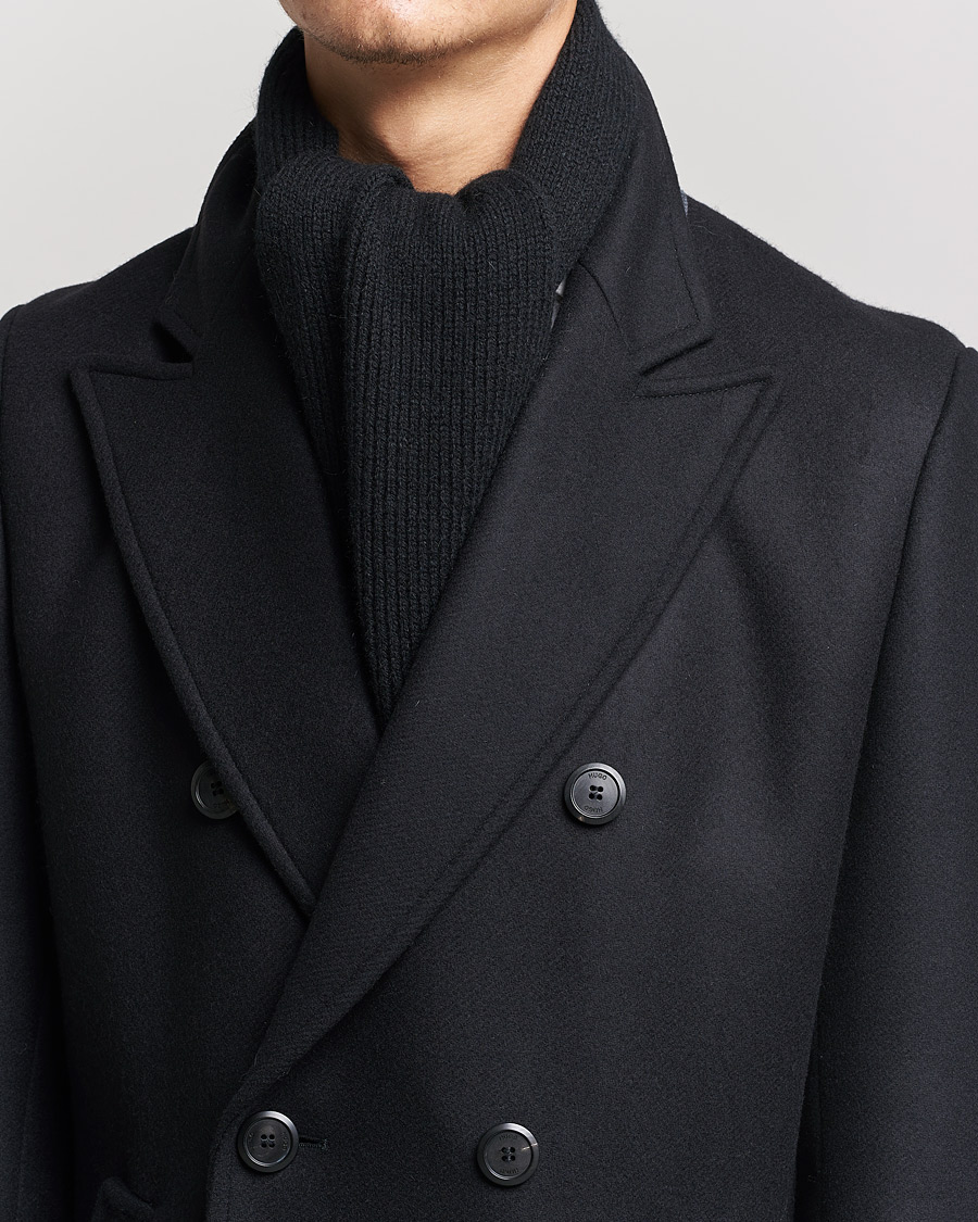 Homme | Écharpes | Le Bonnet | Lambswool/Caregora Scarf Onyx